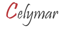 Logo con la palabra "Celymar" en tipograf&iacute;a cursiva.