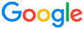Logo colorido de Google en fondo blanco.