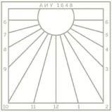Diagrama circular con l&iacute;neas radiales y n&uacute;meros alrededor del arco.