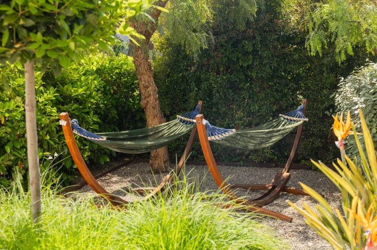 Hamacas mexicana rodeadas de vegetación
