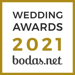 Logotipo &ldquo;Wedding Awards 2021&rdquo; con &ldquo;bodas.net&rdquo;