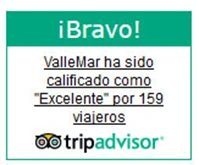 Sello &ldquo;Excelente&rdquo; de TripAdvisor: calificaci&oacute;n 159 viajeros