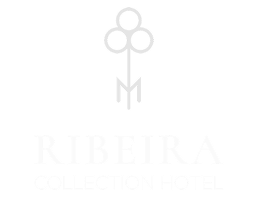 Logotipo do Ribeira Collection Hotel com chave estilizada.