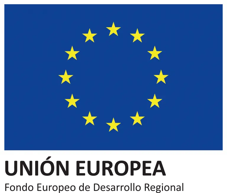 Bandera azul con c&iacute;rculo de estrellas amarillas de la Uni&oacute;n Europea