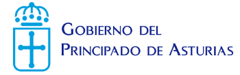 Logotipo &ldquo;Gobierno del Principado de Asturias&rdquo; con emblema oficial