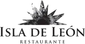 Logotipo &ldquo;Isla de Le&oacute;n&rdquo; con una explosi&oacute;n de agua alrededor