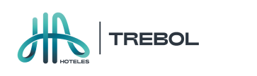 Logo de TREBOL y marca &ldquo;H4&rdquo; en fondo negro