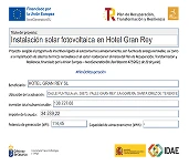 Instalaci&oacute;n solar t&eacute;rmica en Hotel Gran Rey: propuesta de obra y proyecto.