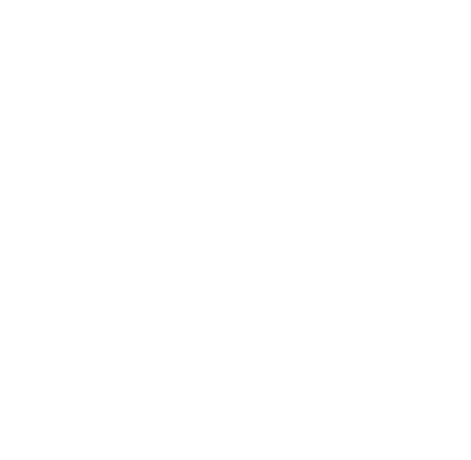 Close-up pixelated white and black shape resembling a stylized face