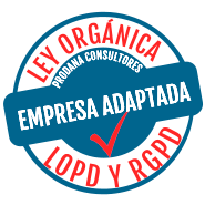 Logotipo &ldquo;Ley Org&aacute;nica Empresa Adaptada: LDPD y RGPD&rdquo;