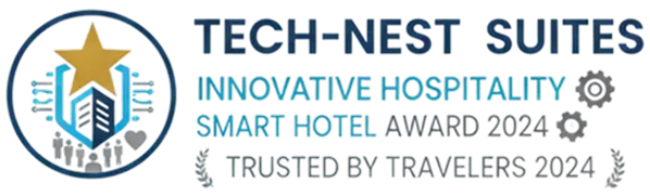 Logotipo &ldquo;TECH-NEST SUITES&rdquo;: Innovative Hospitality & Smart Hotel