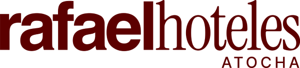 Logo &ldquo;rafaelhoteles&rdquo; con &ldquo;AToCHA&rdquo; en la parte inferior.