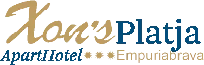 Logo &ldquo;Nueva Platja&rdquo; con texto &ldquo;ApartHotel&rdquo; y &ldquo;Empuriabrava&rdquo;