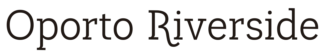 Texto: &ldquo;Opporte R iv e r s i d e&rdquo; (may&uacute;sculas negras sobre fondo oscuro).