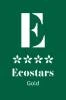 Logo &ldquo;E&rdquo; con el texto &ldquo;Eonstars&rdquo; y &ldquo;Gold&rdquo; en fondo verde