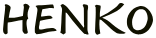 Logotipo con el texto &ldquo;HENKO&rdquo; en amarillo sobre fondo negro.