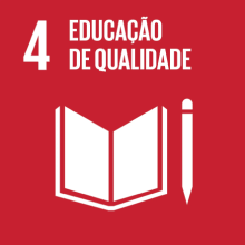 Symbol f&uuml;r SDG 4: Qualit&auml;tsbildung mit offenem Buch und Stift