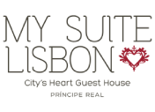 &ldquo;My Suite Lisbon&rdquo; logo with the title and a red heart
