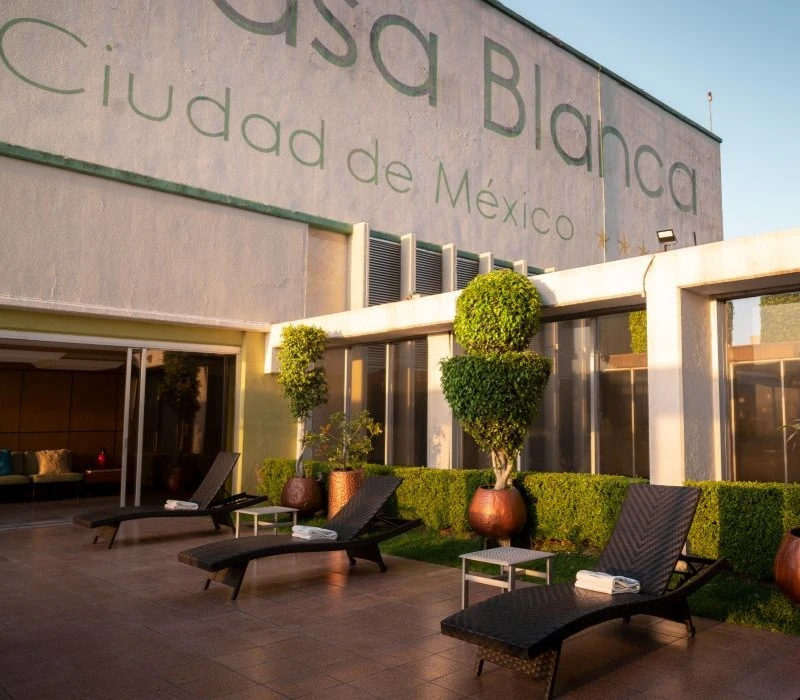 Piscine – Terrasse - Hotel Casa Blanca