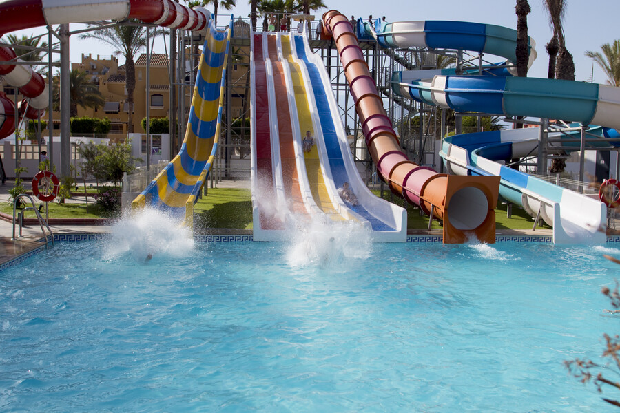 Zona de aquaparks & toboganes en Playasol Aquapark & Spa Hotel