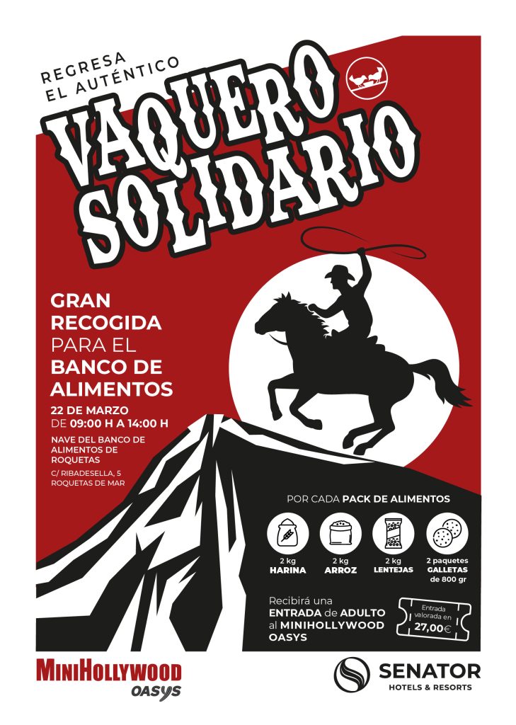 &iexcl;Convi&eacute;rtete en todo un Vaquero Solidario! Gran recogida para el Banco de Alimentos - Senator Hotels &amp; Resorts