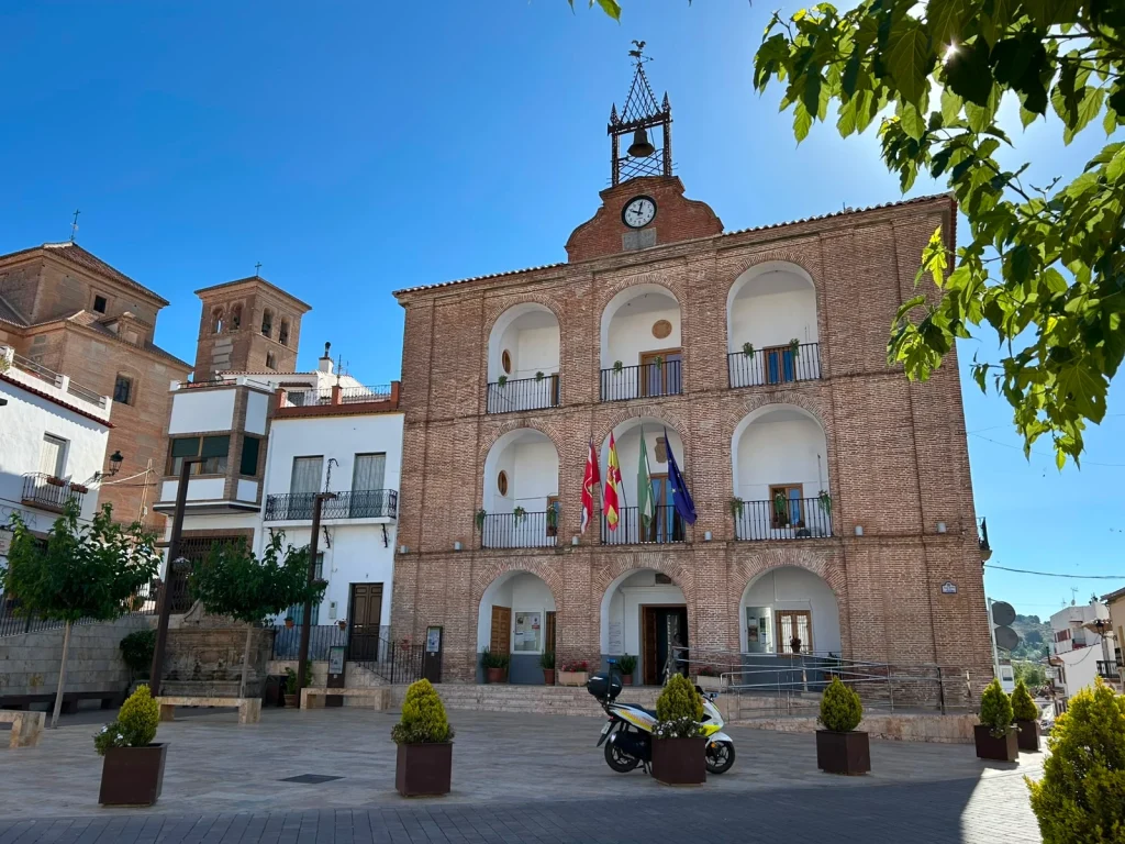 Plaza principal en Laujar de Andarax , pueblo de Almer&iacute;a