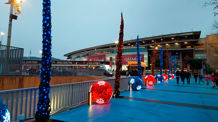 Alrededores del estadio Camp Nou de Barcelona