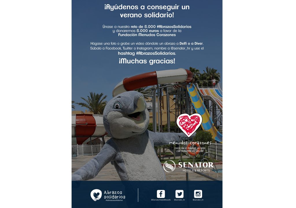 Senator Hotels & Resorts dona 5.000 euros a favor de la Fundación Menudos Corazones - Senator Hotels & Resorts