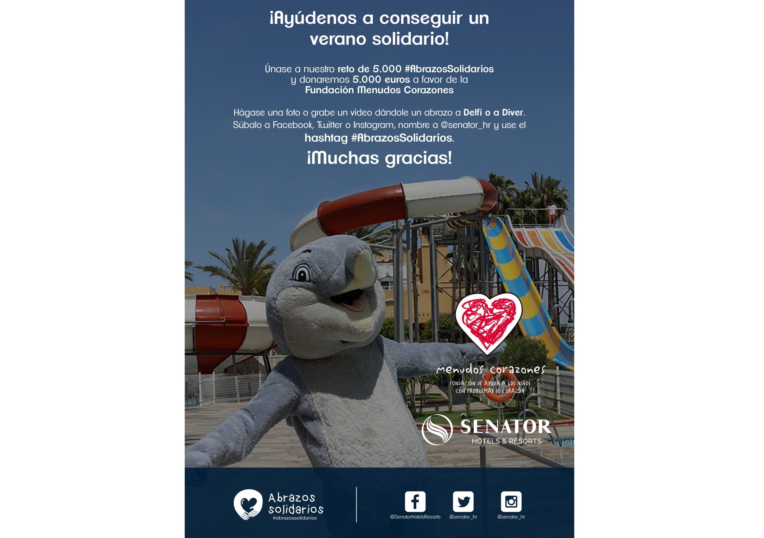 cartel abrazos solidarios menudos corazones