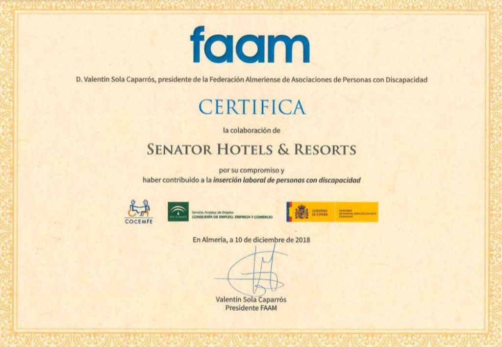 certificado faam shr