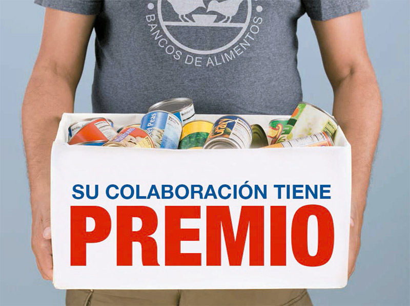 Participe donando al banco de alimentos y podrá ganar un estupendo premio para toda la familia