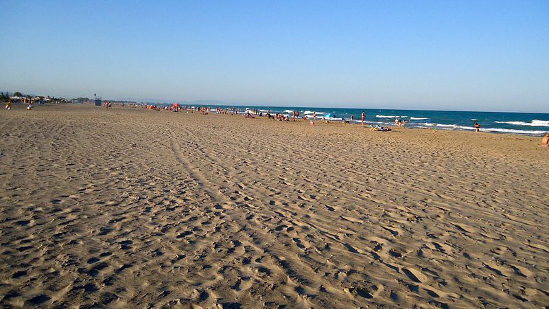 Almardá beach, in Sagunto