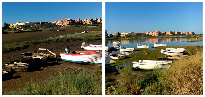 Comparativa mareas en Punta del Moral - PlayaSenator