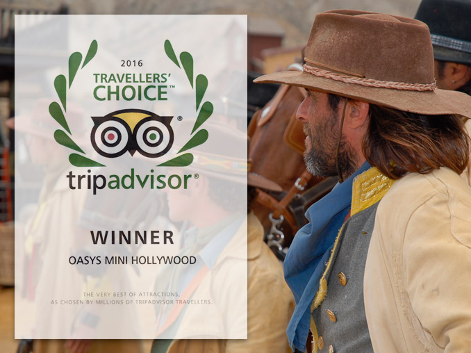 OASYS MiniHollywood Trpadvisor Travellers Choice Awards 2016