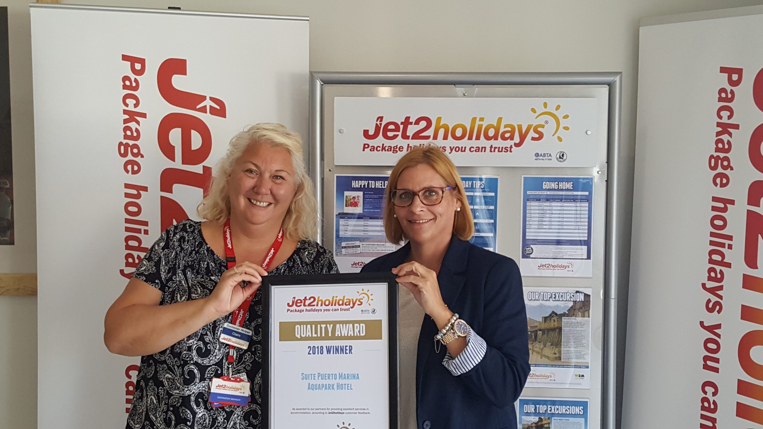 Premio Jet2 a Suite Puerto Marina Aquapark 2018