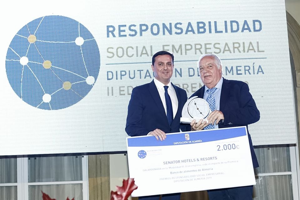 La Diputaci&oacute;n de Almer&iacute;a premia la labor en RSE de Senator Hotels &amp; Resorts - Senator Hotels &amp; Resorts