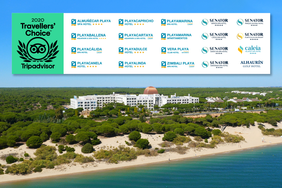 Senator Hotels &amp; Resorts recibe los Travellers’ Choice 2020 de TripAdvisor - Senator Hotels &amp; Resorts