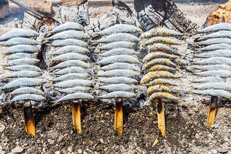 Espetos de sardinas