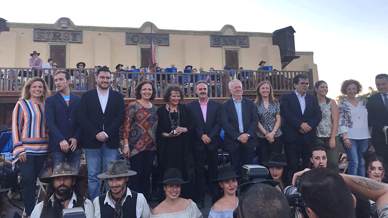 Claudia Cardinale recoge el Premio Tabernas de Cine