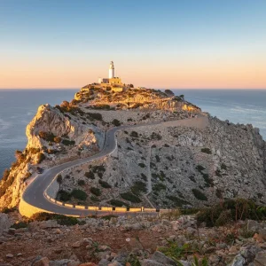puesta de sol faro de formentor