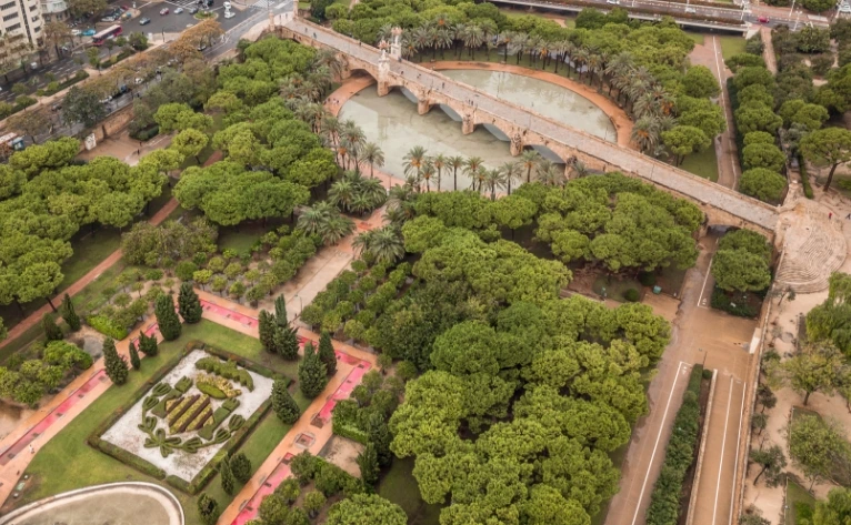 Jardín del Turia en Valencia