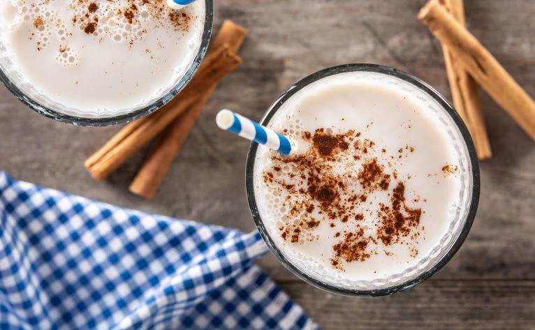 vaso de horchata de chufa
