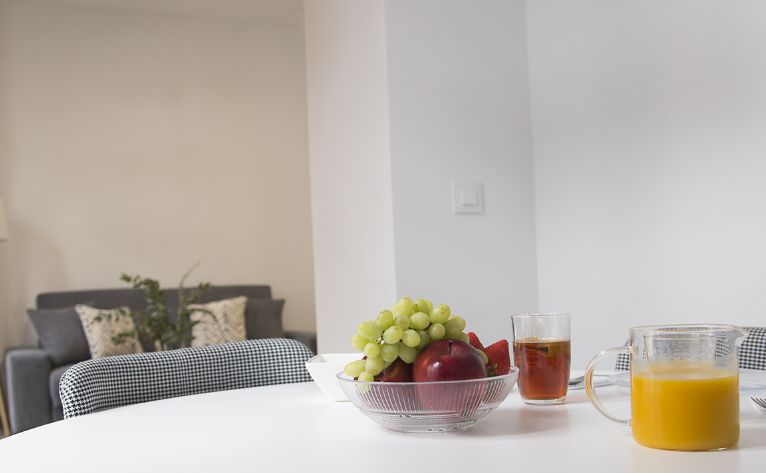 Zonas comunas cocina Apartamentos Core Suites Sevilla