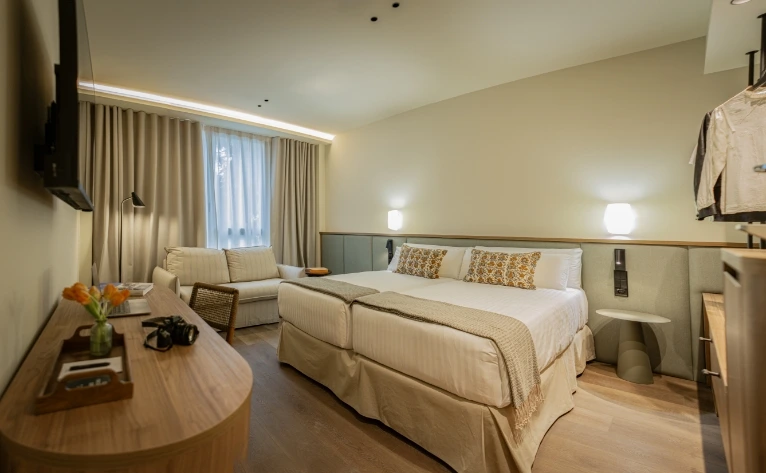 Habitación del Hotel Intelier Malvarrosa Plaza en Valencia