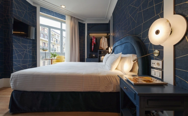 Habitación del Hotel Intelier Villa Katalina en San Sebastián