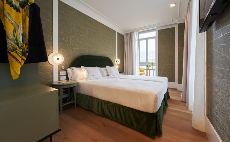 Habitaci&oacute;n doble Hotel Intelier Villa Katalina san sebastian pais vasco