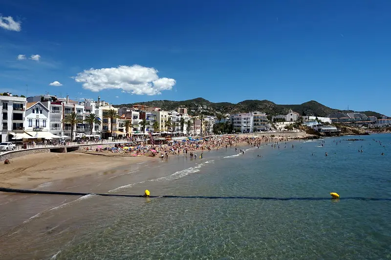 Playa de San Sebasti&aacute;n (Sitges)