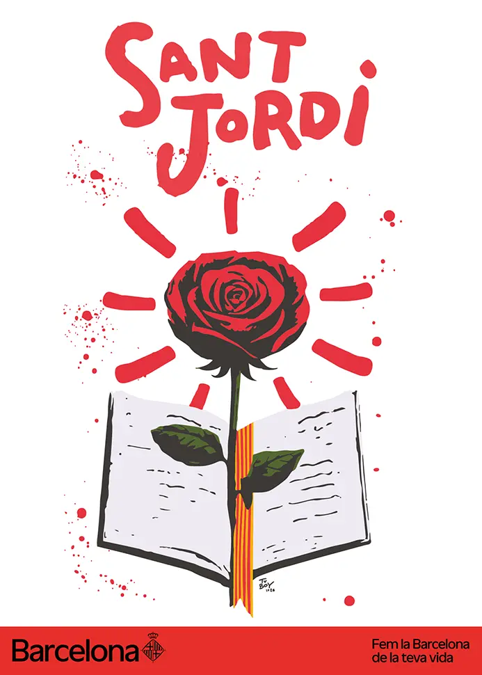 Sant Jordi 2026 cartel rosa