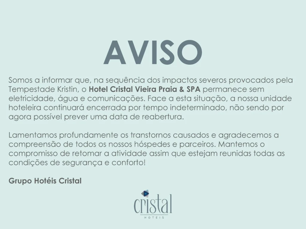 Hotel Cristal Vieira Praia & Spa - Grupo Hot&eacute;is Cristal ∙ Site Oficial