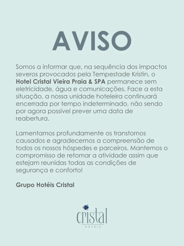 Hotel Cristal Vieira Praia & Spa - Grupo Hot&eacute;is Cristal ∙ Site Oficial